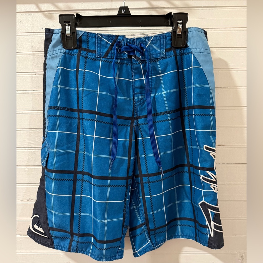 #27 Boys EUC Quicksliver Swim trunks board shorts size 25 youth S boys 10